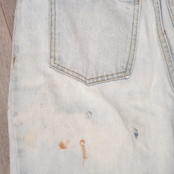 Light Blue Denim Jeans with Logo Patch